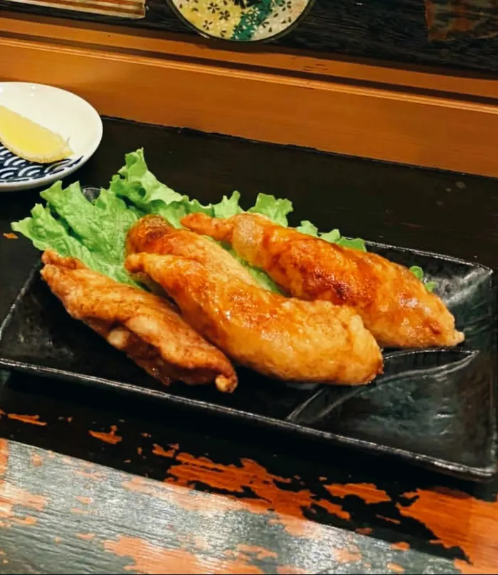 揚げ物の皿
